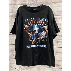 Rascal Flatts Tour 2006 Me and My Gang T-Shirt Mens XL Black Delta Pro Weight